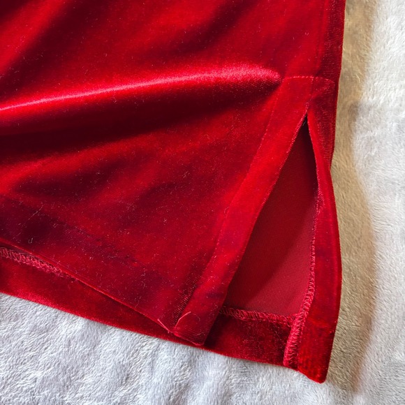 Red Velvet‎ Long Sleeve Top Womens Blouse Elegant Comfortable Holiday - Picture 12 of 13